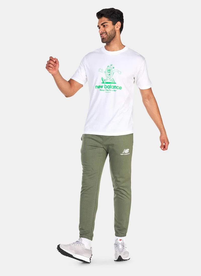 New Balance Men's Essentials Stacked Logo Sweatpants