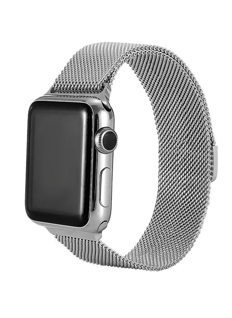 Aikanbo - 3 pieces for Apple iwatch 42/44/45/49mm watch straps, compatible with iWatch series, magnetic metal watch straps, gold/silver/black - Image 1