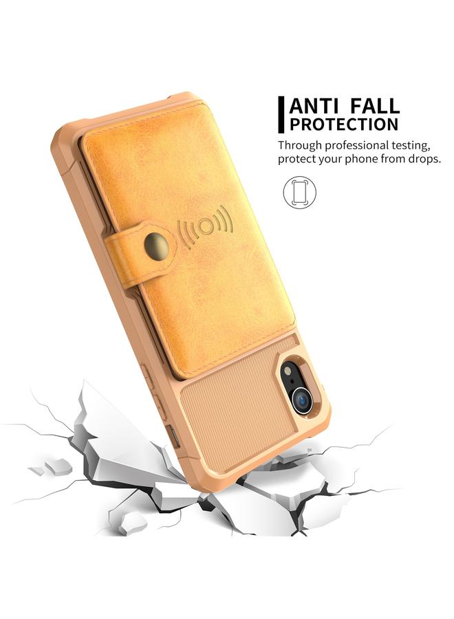 اس-توب جراب جلدي لهاتف iPhone XR مع محفظة مغناطيسية وحقيبة بطاقات - Image 4