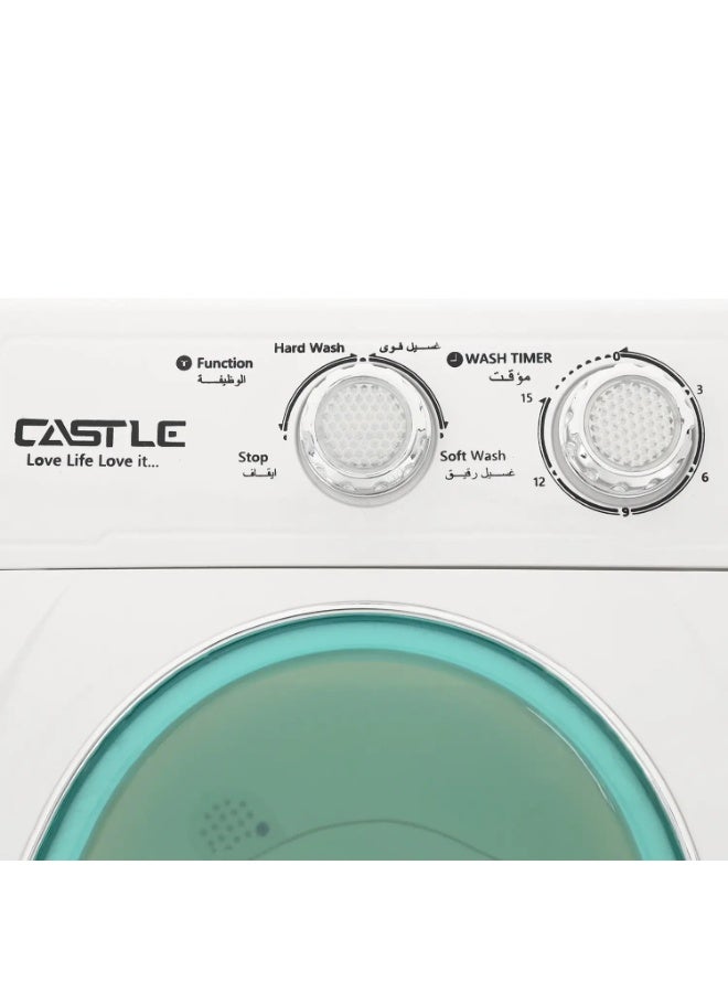 كاسل غسالة ملابس أطفال كاسيل،4 كجم، حوض واحد، تحميل علوي، CWM1450 - ابيض - Image 3