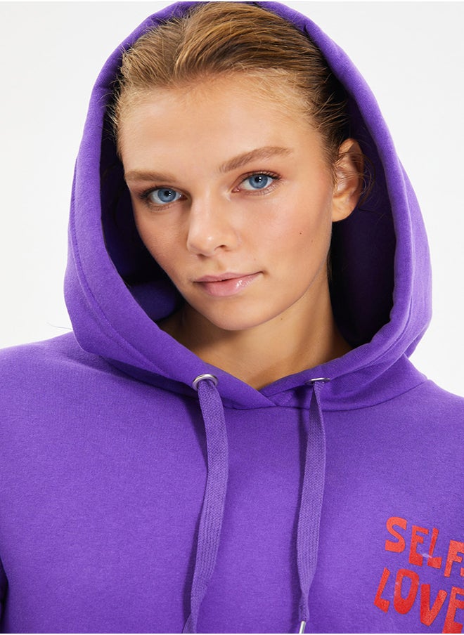 Purple Back with Print Detail Oversized/Wide Fit, Fleece Inside Knitted Sweatshirt TWOAW22SW0687. - pzsku/Z955C8446A77603CAD4BCZ/45/_/1730941013/11b7568a-9f1f-4bde-8bb8-b37c36945341