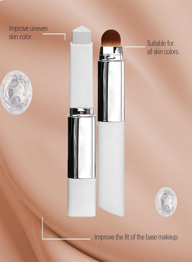 RAMPKD Blanc Cover Cream Stick V White -2 In 1 Korean Color-Changing Foundation Stick- Medium to Full Coverage Dewy Finish Base Makeup - Dual-Ended with Detachable Brush (Modern Foundation Natural-1) - Image 5