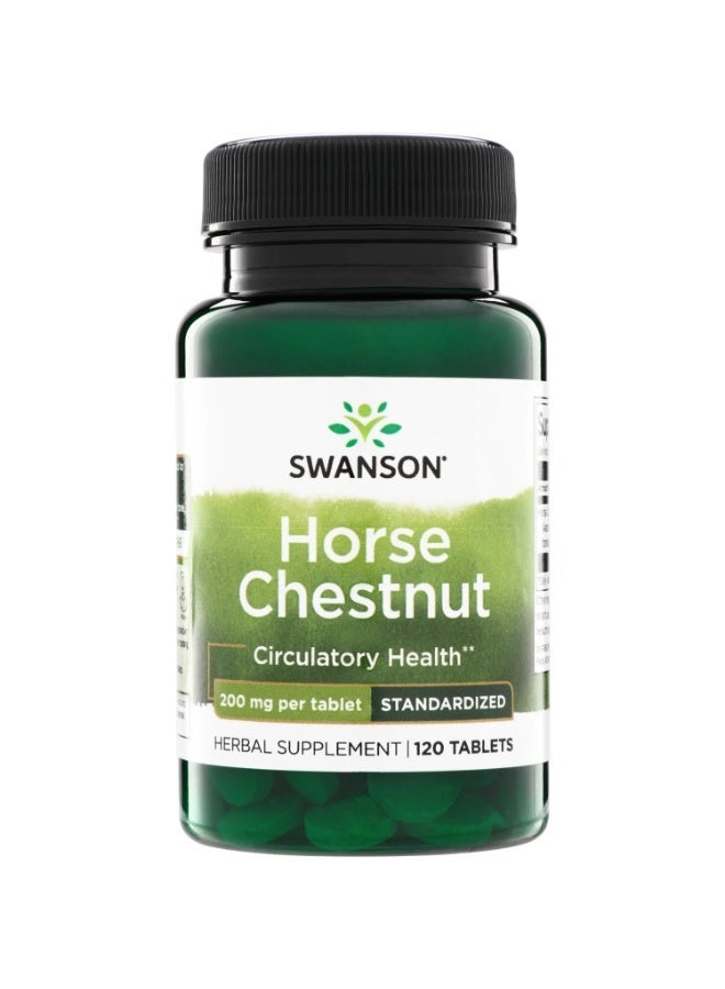 SWANSON Horse Chestnut, 200 mg, 120 Tablets - Image 1