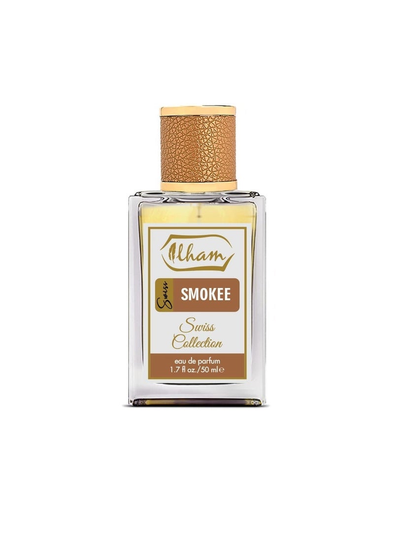 عطور إلهام  سويِس سموكي (50+5 مل)10% إضافي عطر للرجال - Image 3