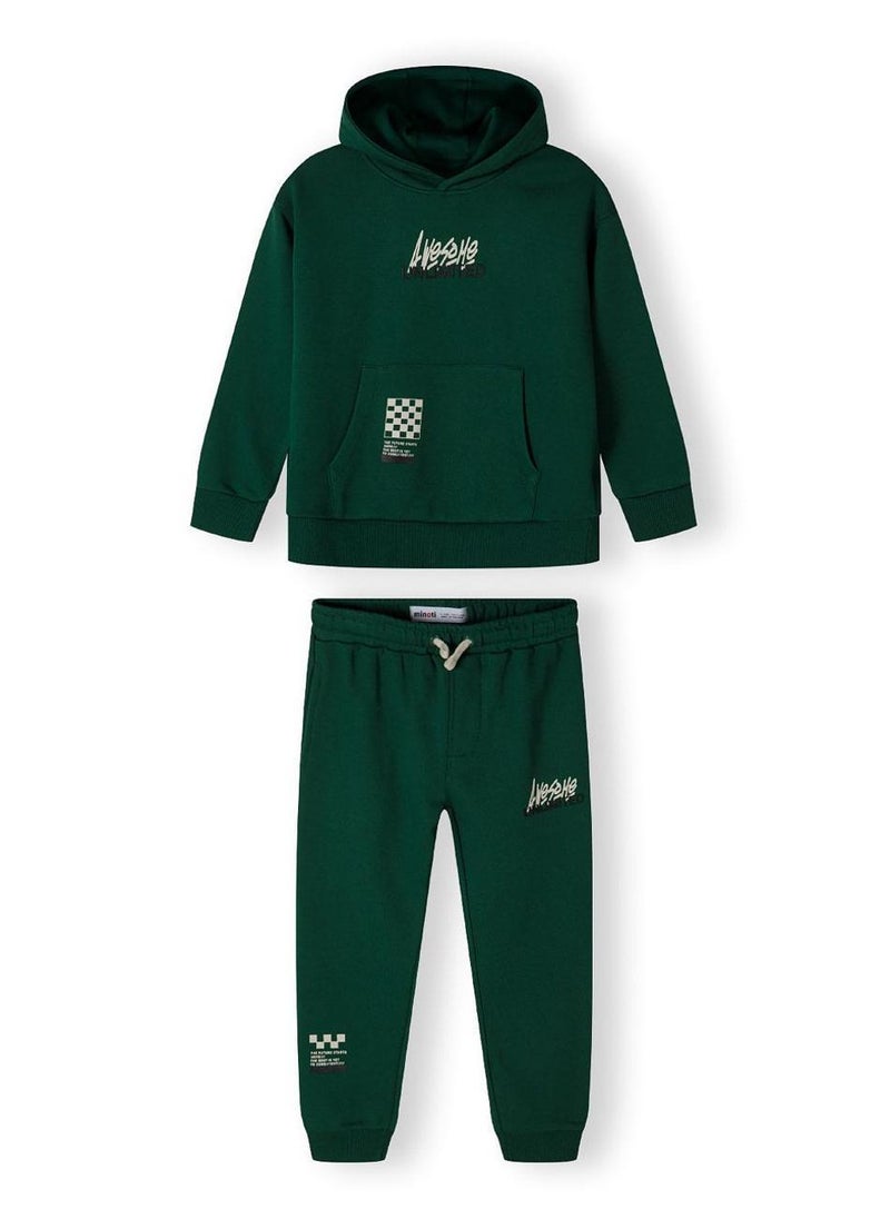MINOTI Kids Boys Hoodie and Jogger Set - Image 2