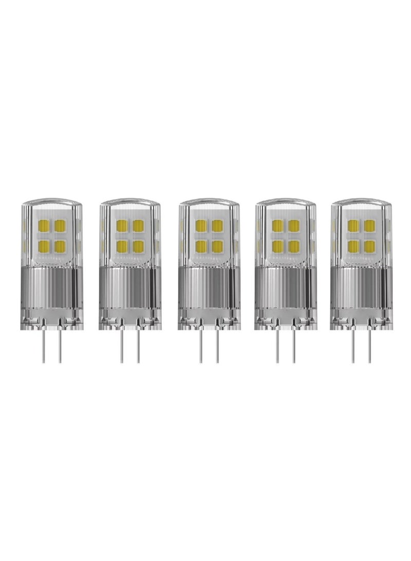 OSRAM Osram G4 LED PIN lamp 12V Dimmable 320 ° 2W Warm White 2700K - Pack of 5 - Image 1