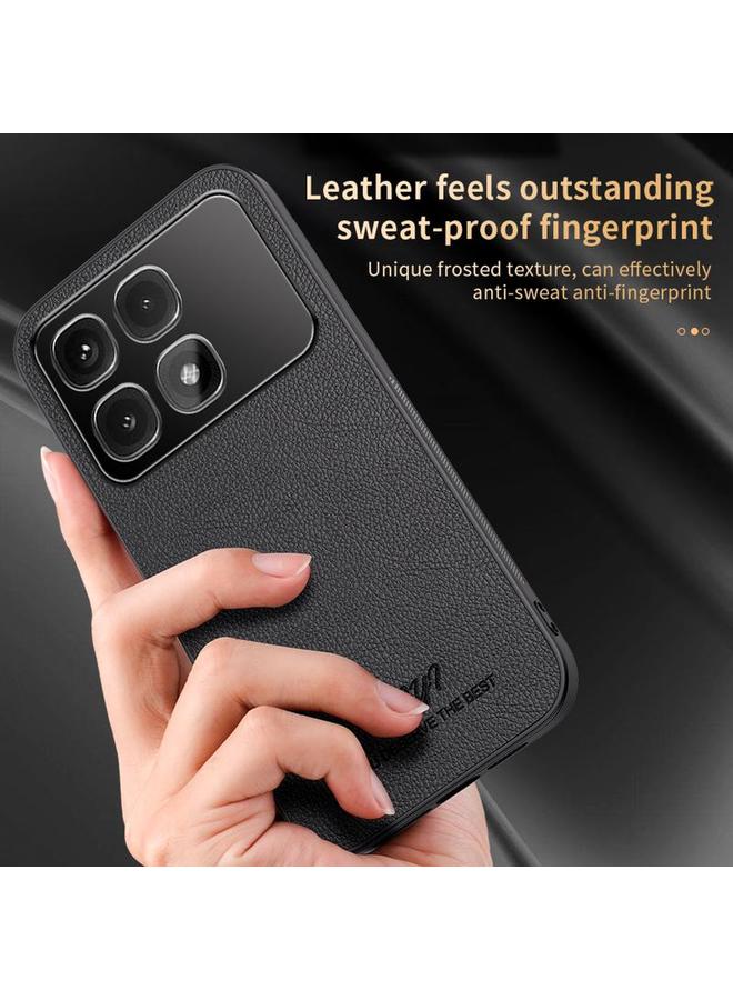 اس-توب جراب هاتف Redmi K70 Ultra من HUIYI مصنوع من الجلد المغناطيسي - Image 3