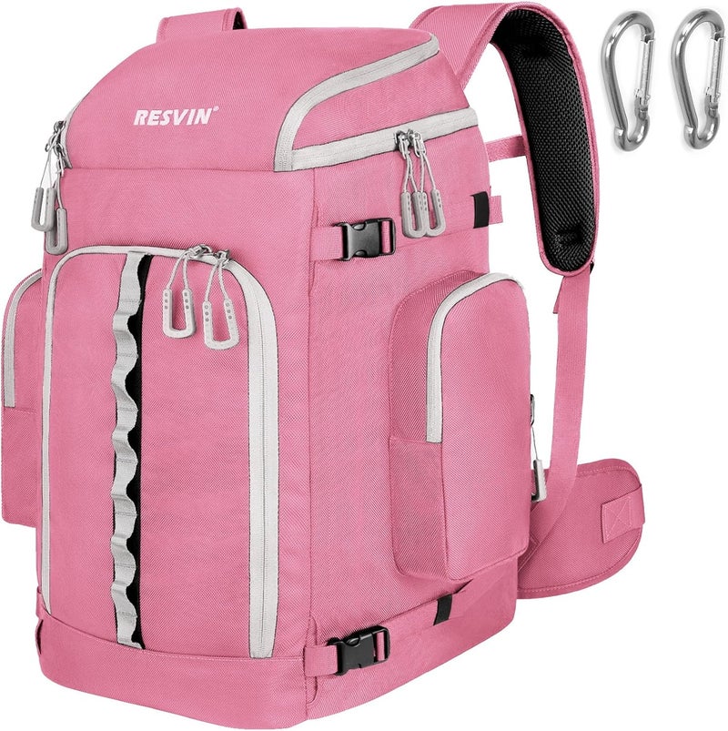 RESVIN Ski Boot Bag, 65L Durable Travel Backpack, 1680D Nylon Waterproof Snowboard Boot Bag, Skiing and Snowboarding Travel Luggage for Helmet, Goggles, Gloves, Outerwear & Accessories - Image 1