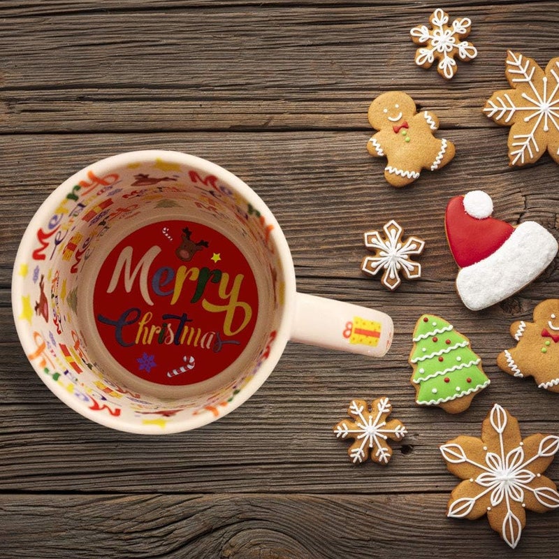 Style In Print Ceramic Christmas Coffee Mug 11 Ounces Cute Cartoon Hippo with Santa Cap Style A Funny Tea Cup Christmas Santa Cap Design Only Design Only - Image 5