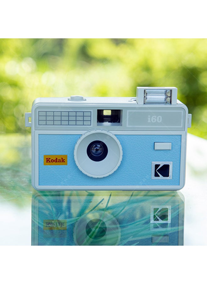 Retro Film Camera Kodak I60 Fool Camera Beginner Student Creative Gift With Flash Reuse-Color:Kodak I60 Baby Blue  - Image 1