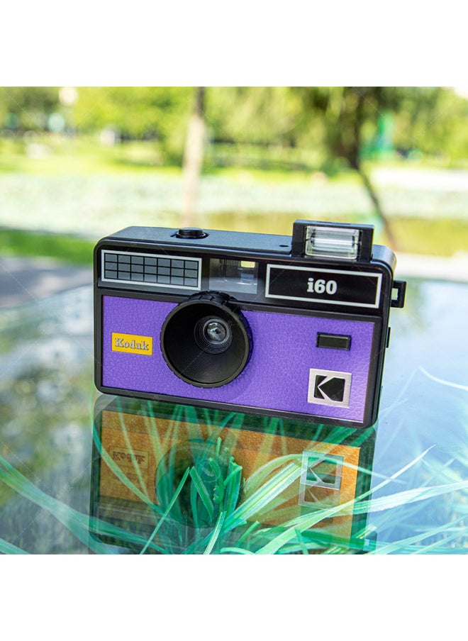 Retro Film Camera Kodak I60 Fool Camera Beginner Student Creative Gift With Flash Reuse-Color:Kodak I60 Baby Blue  - Image 4