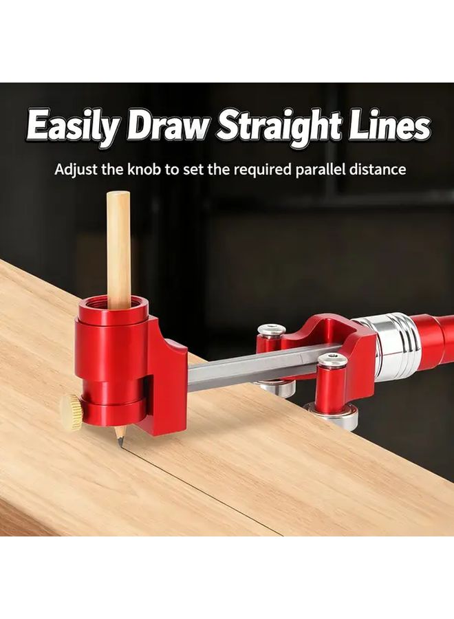 Multifunctional Woodworking Marking Kit With Adjustable Guide Rail - Image 5