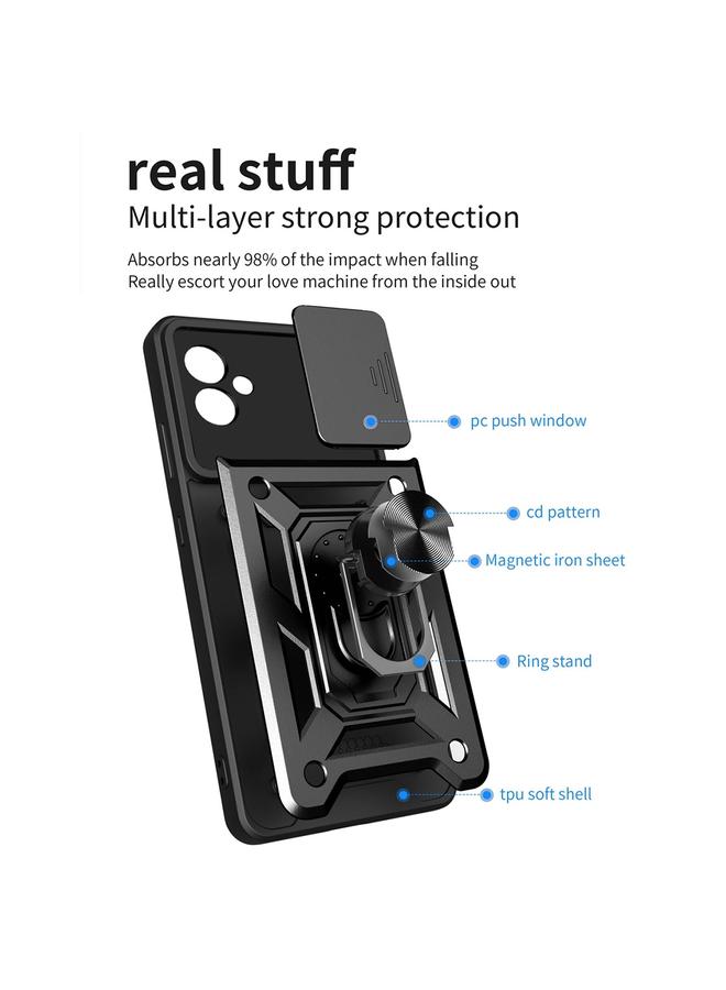 اس-توب جراب لهاتف Samsung Galaxy A04e بتصميم غطاء كاميرا منزلق - Image 3