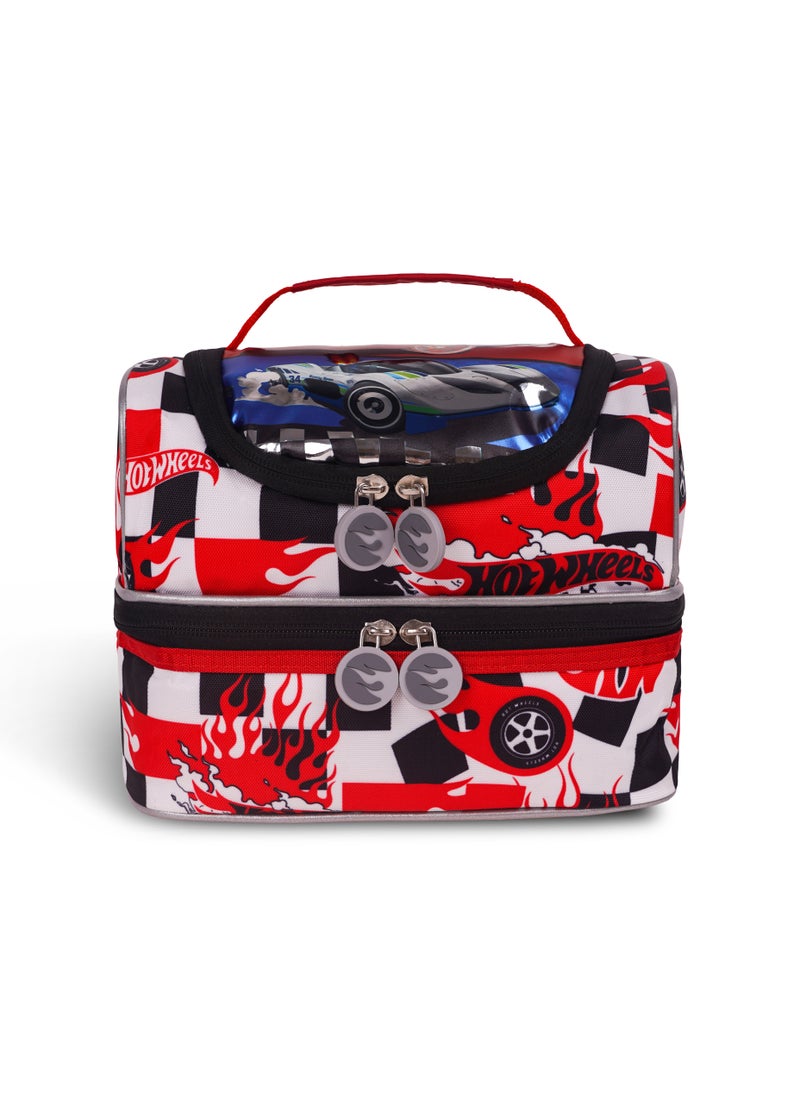 Mattel Games Hotwheels Racing Team Lunch Bag 2 Compartment  - Image 1