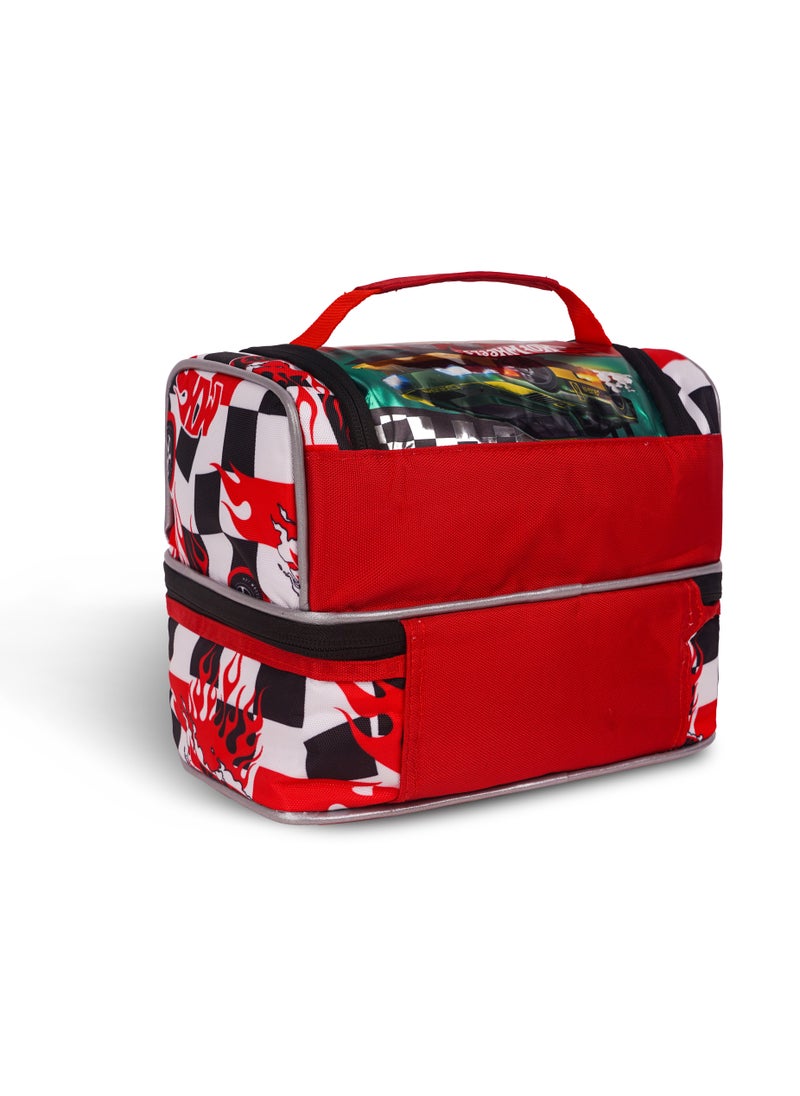 Mattel Games Hotwheels Racing Team Lunch Bag 2 Compartment  - Image 2
