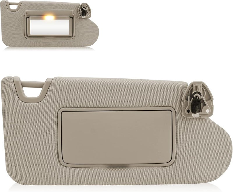 Hurotoms Beige Right Passenger Side Sun Visor for Nissan Altima - Image 1