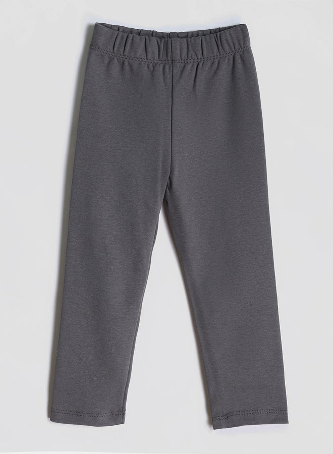 ال سي وايكيكي مطاطي الخصر أساسي بنات طماق - Image 3