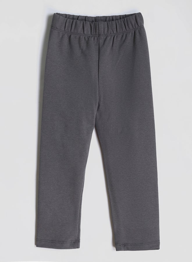 ال سي وايكيكي مطاطي الخصر أساسي بنات طماق - Image 1