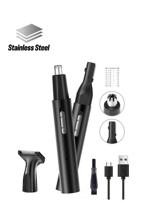 Electric Rechargeable Nose Hair Trimmer Kit Multifunctional Portable