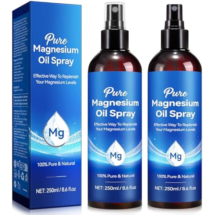 Liefiet Magnesium Oil Spray 8.6Fl Oz, 2Pack Pure Magnesium Spray for Feet, Body and Skin, Topical Mg Oil, Easy to Absorb - Image 1