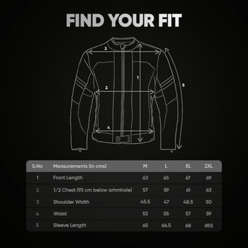 TVS Racing Tech-Core Road Jacket for Men | CE2 armour <5kN at Shoulders Elbows and Back | 600D Chassis | 310gsm Vent Mesh | High-Vis Reflective Tech| YKK zippers | Light-Grey, Size-XL - Image 2