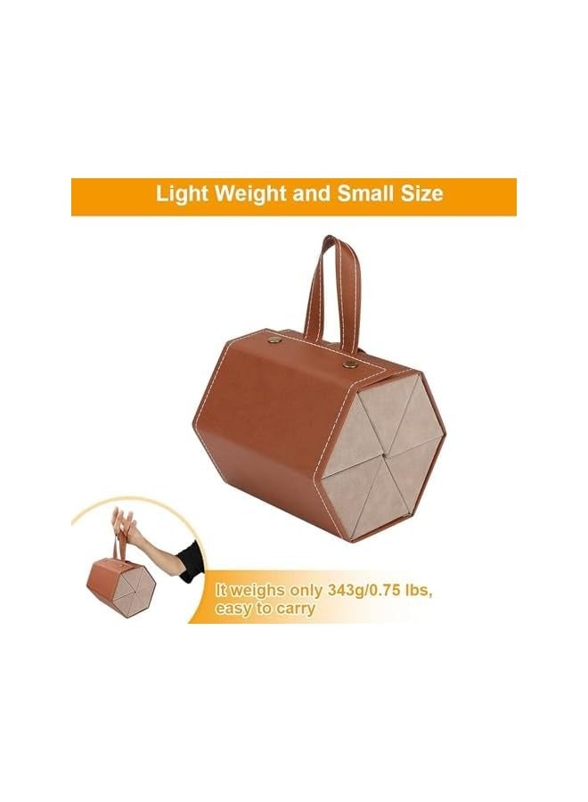 PROMASS 6 Slots Travel Sunglasses Organizer, Foldable Hanging Sunglasses Case Myopia Glasses Case Jewelry Storage Case Eyewear Holder Display for Women Men  - Image 3