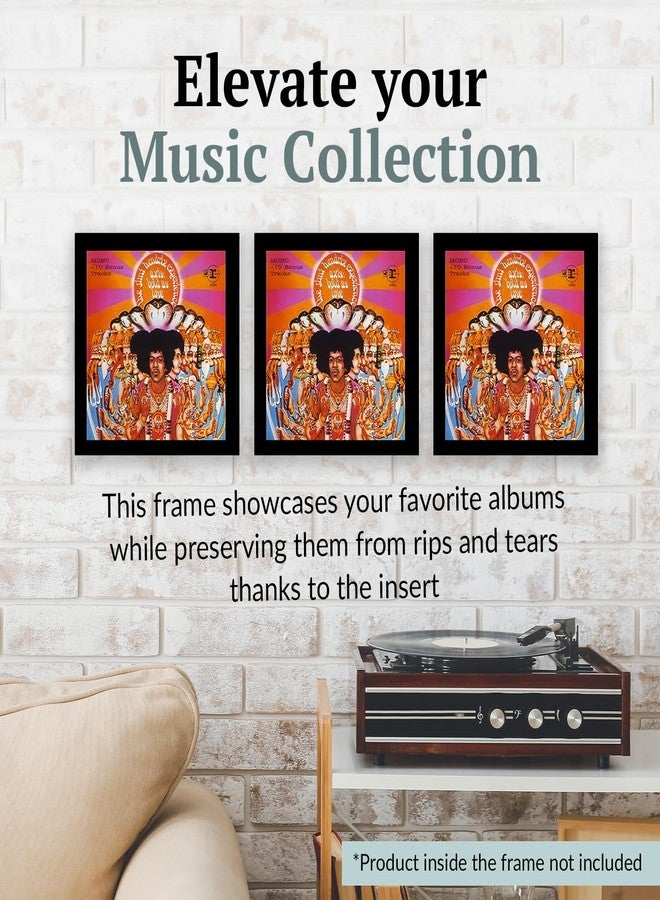 Creative Picture Frames - 12.5"x12.5" LP Vinyl Record Frame Display, Music Album Cover Holder, Stunning Wall Art Decor w/No Mat, Dust-free Glass, and Wall Hanger for Musicians & Music Lovers, 1-Pack - Image 2