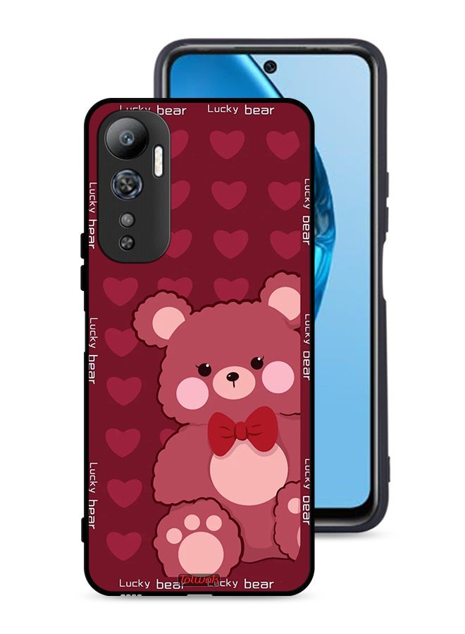Tolwak Infinix Hot 20 4G Protective Case Cover Lucky Bear - Image 1