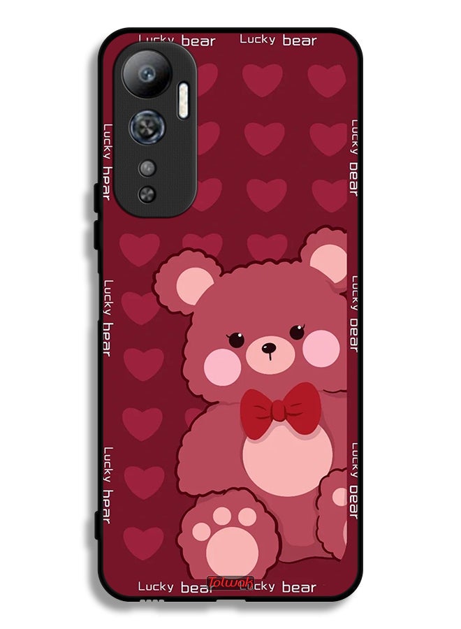 Tolwak Infinix Hot 20 4G Protective Case Cover Lucky Bear - Image 2