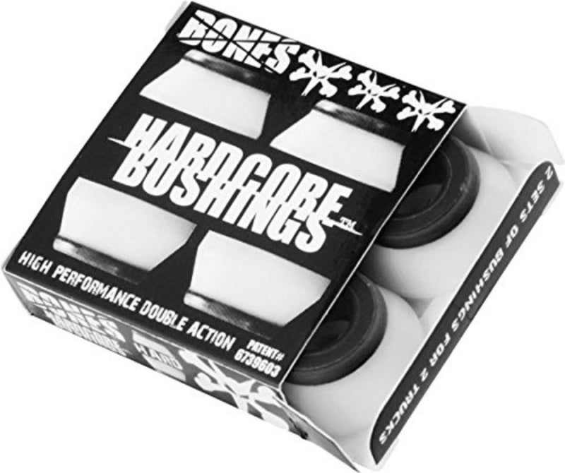 Bones Bones Wheels Hardcore White / Black Skateboard Bushings - Includes 4 Pieces - Hard  - Image 1