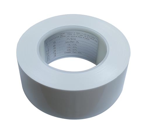 GLTL ASTM D3359 Cross Hatch Adhesion Test Tape No Residue Fibre Base (White) 2 inches × 82 feet - Image 1