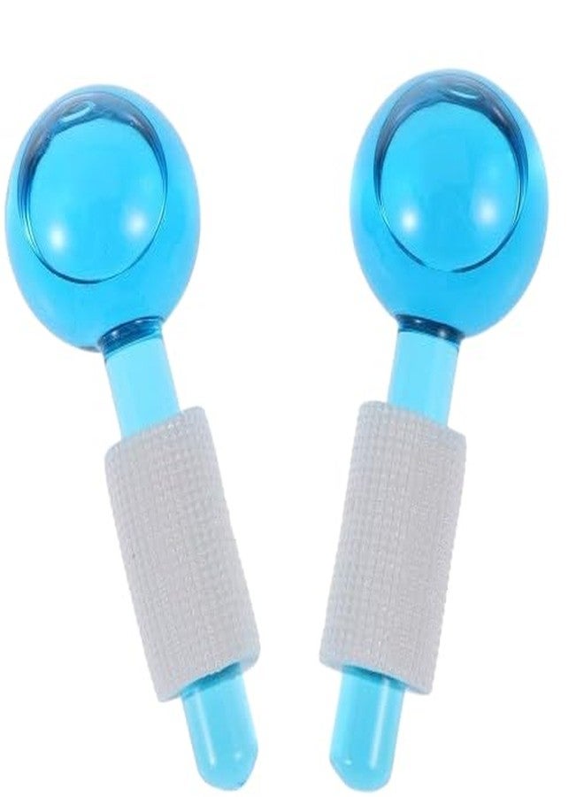 Sutroku Facial Ice Globe Smart Cool Face Roller Ball - Facial Massage Tool for Neck and Eye, Anti-Ageing, Wrinkle Reduction, Soothing and Firming Crystal Ice Roller (Multicolor)(2 Pcs) - Image 1