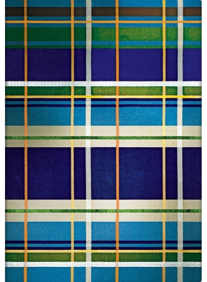 Davenport Mad for Plaid Midi Lined Hardcover Journal Elastic Band Closure - Hardback