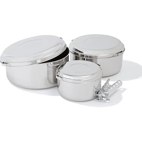 MSR Alpine 4 Stainless Steel Camping Pot Set - Image 3