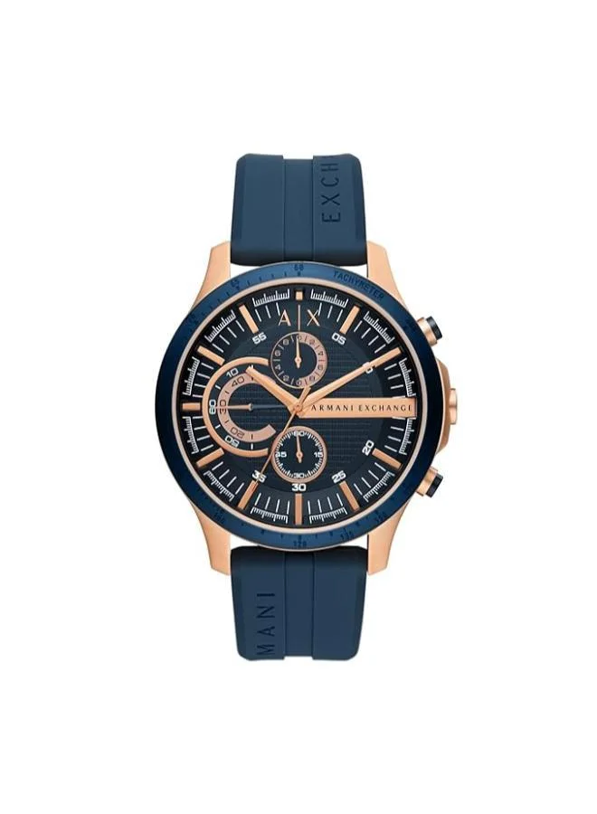 Armani Exchange AX2440 Analog Watch with Gold Plated Case and Plastic Strap