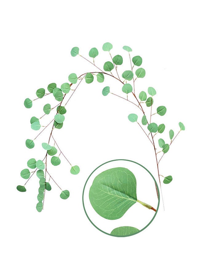NIBEMINENT Natural Artificial Hanging Garland Autumn Leaves Green 35 x 4 35centimeter  - Image 1