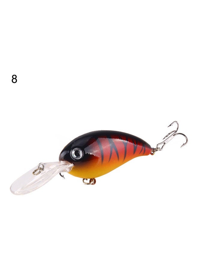 NIBEMINENT 1Pc Crank 3D Eyes Fishing Lure Hard Bait Bass Crankbait Sharp Fish Hook Tackle 20 x 10 20cm - Image 1