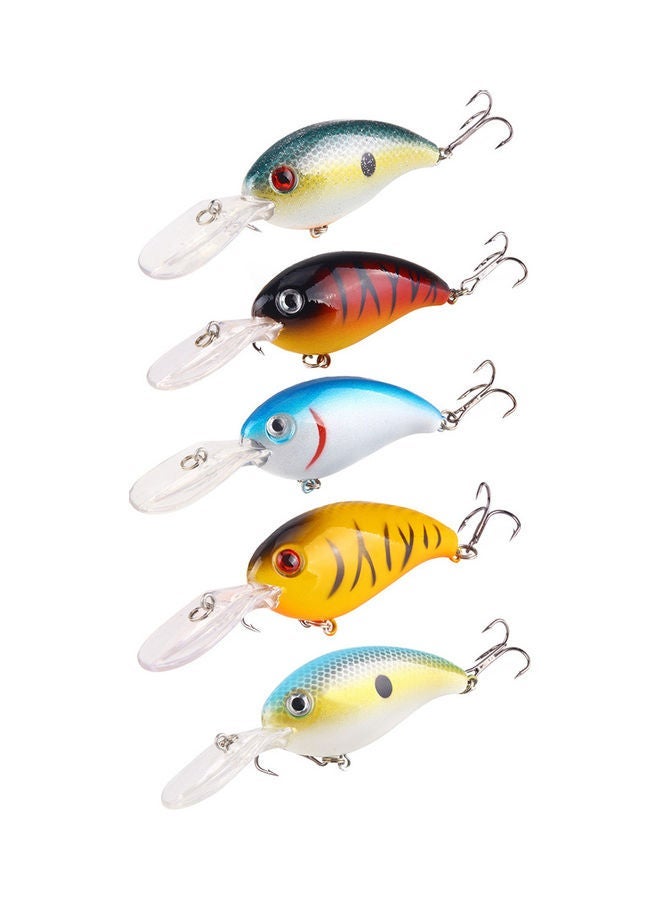 NIBEMINENT 1Pc Crank 3D Eyes Fishing Lure Hard Bait Bass Crankbait Sharp Fish Hook Tackle 20 x 10 20cm - Image 5