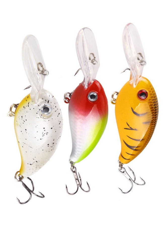 NIBEMINENT 1Pc Crank 3D Eyes Fishing Lure Hard Bait Bass Crankbait Sharp Fish Hook Tackle 20 x 10 20cm - Image 3