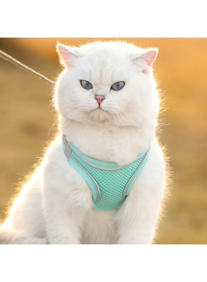 Cat Harness and Leash Set - Escape-Proof, Breathable, Reflective Vest for Small Dogs and Cats - Image 3