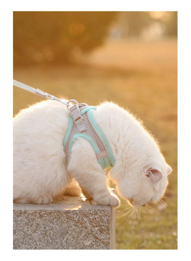 Cat Harness and Leash Set - Escape-Proof, Breathable, Reflective Vest for Small Dogs and Cats - Image 5