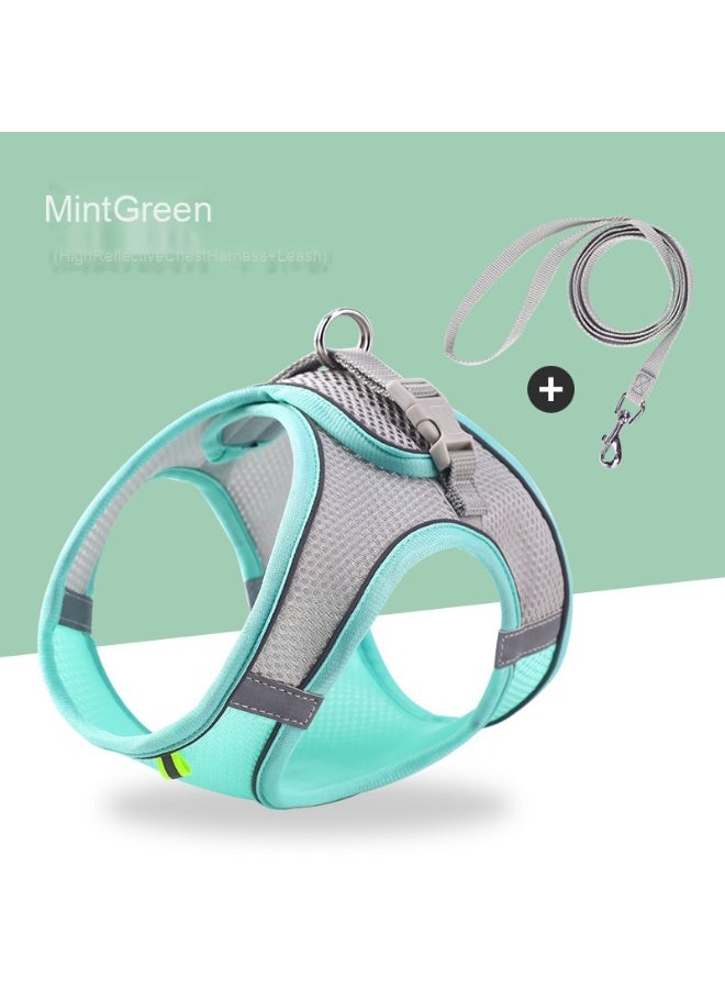 Cat Harness and Leash Set - Escape-Proof, Breathable, Reflective Vest for Small Dogs and Cats - Image 1