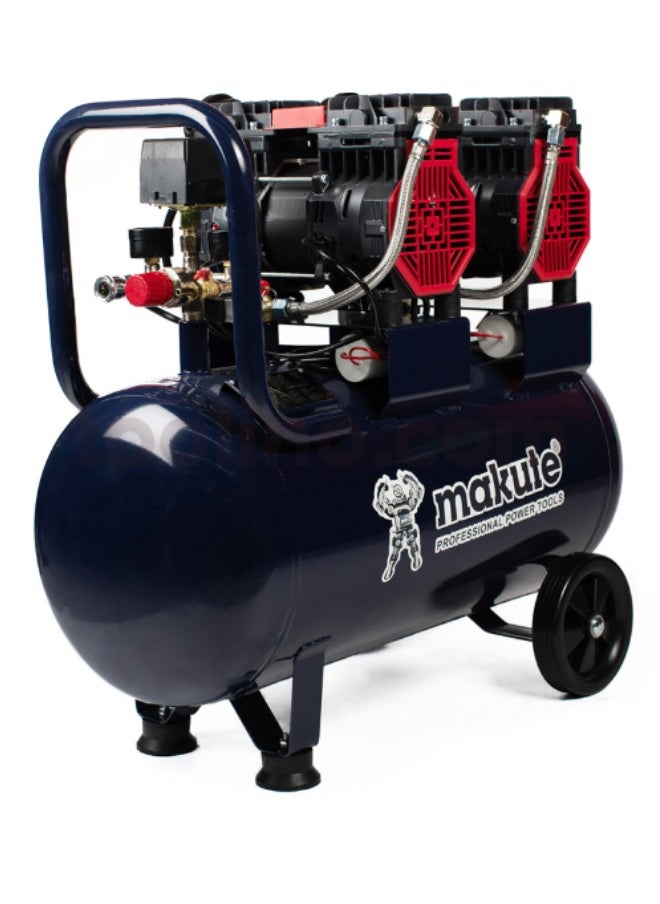 makute 50L Silent Muffler Air Compressor with 2.16KW  3HP and 8 bar for Workshops Garages Industrial  and more (MK22850)  - Image 3