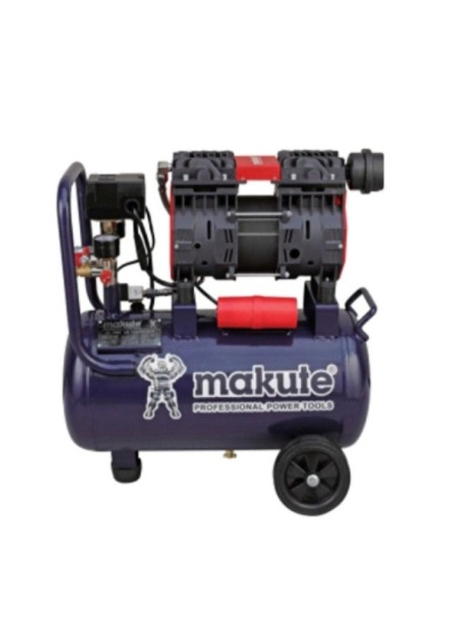 makute - 50L Silent Muffler Air Compressor with 2.16KW  3HP and 8 bar for Workshops Garages Industrial  and more (MK22850) - Image 1