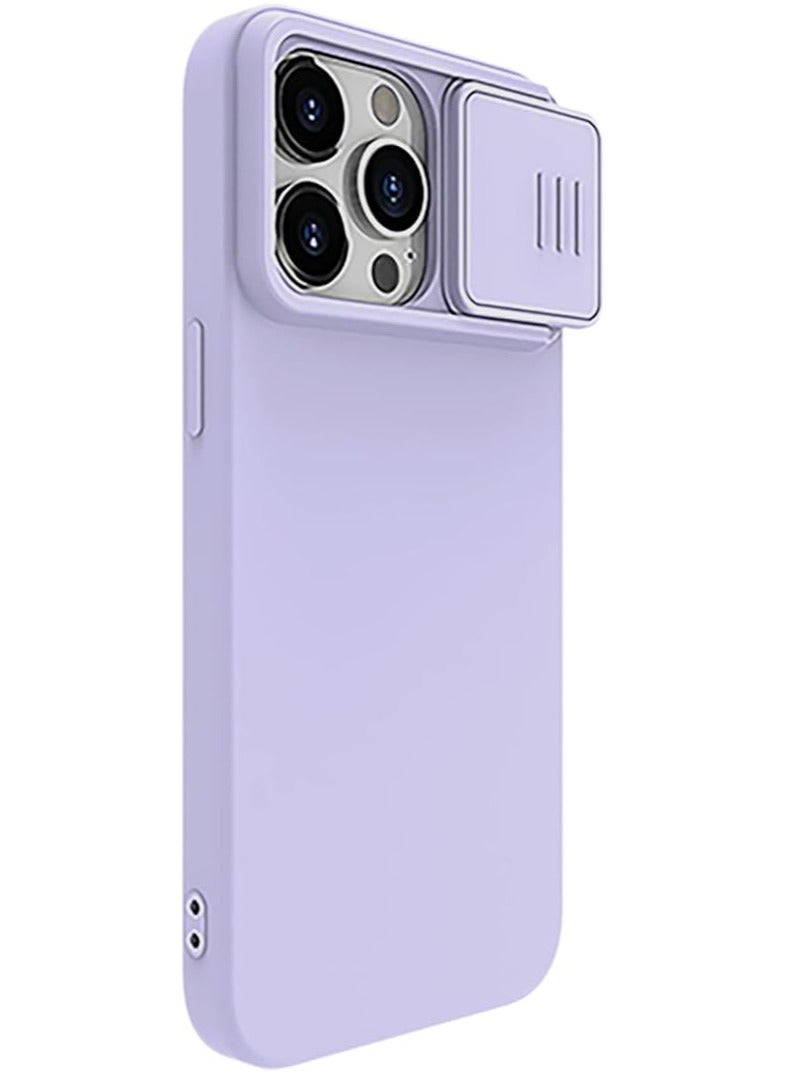 Nillkin CamShield Silky silicon case for Apple iPhone 15 Pro 6.1 (2023)-Light Purple - Image 2
