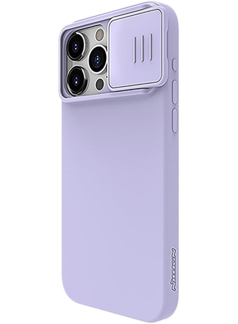 Nillkin CamShield Silky silicon case for Apple iPhone 15 Pro 6.1 (2023)-Light Purple - Image 3