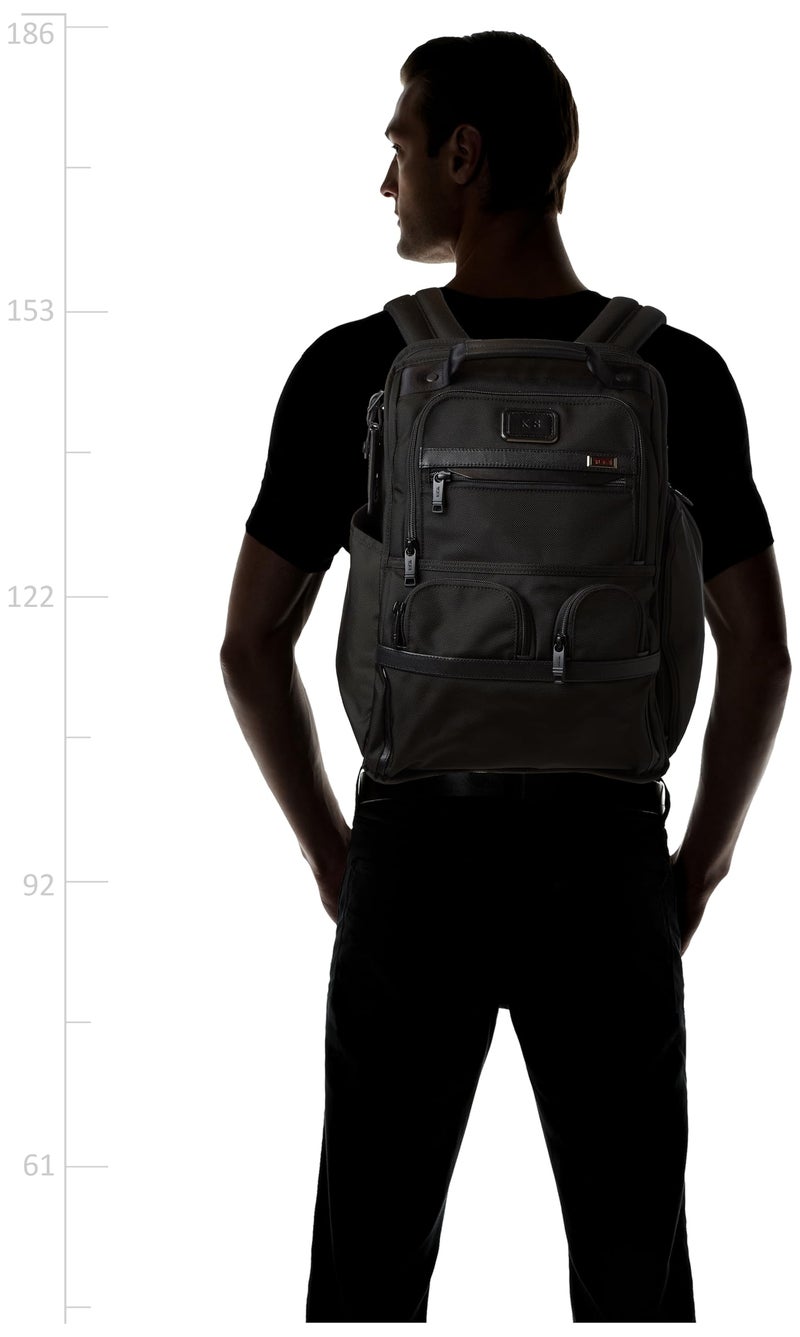 TUMI - Alpha Compact Laptop Bag Brief Pack - Travel Laptop Backpack for Business Tracer - Ballistic Nylon - Black - Image 3