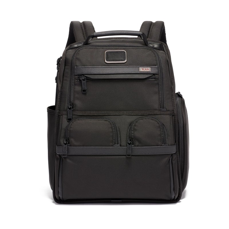 TUMI - Alpha Compact Laptop Bag Brief Pack - Travel Laptop Backpack for Business Tracer - Ballistic Nylon - Black - Image 1