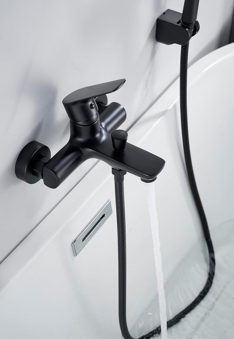 BRIMIX Black Shower Mixer Tap with Handheld Shower Head - Image 5