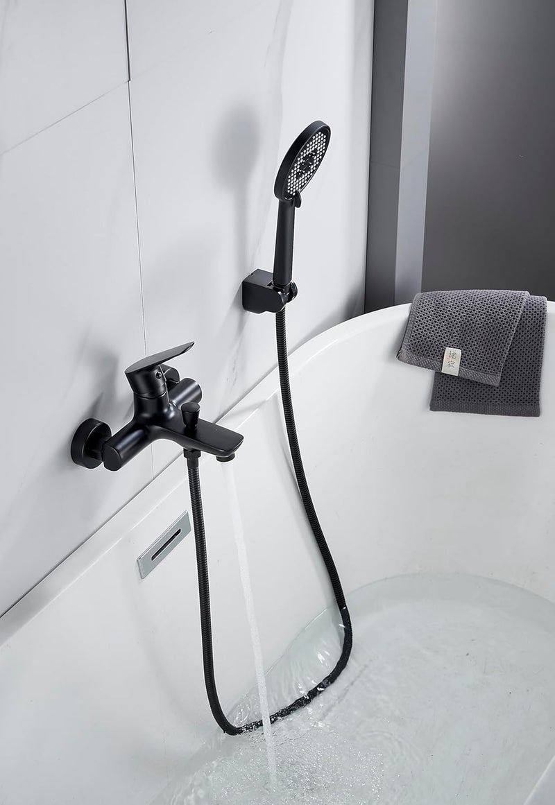 BRIMIX Black Shower Mixer Tap with Handheld Shower Head - Image 4